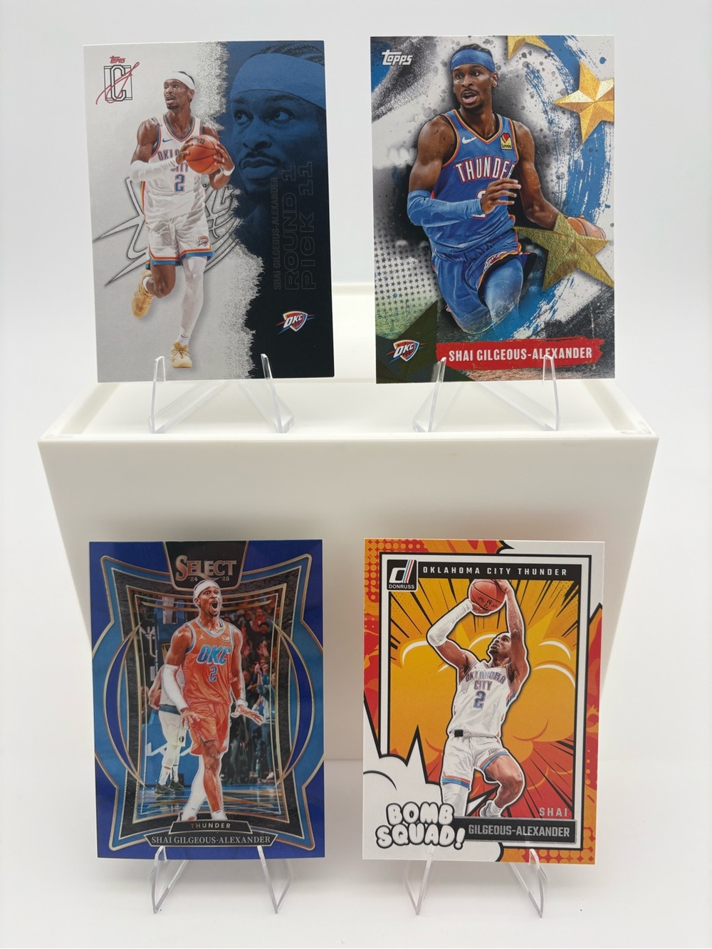 Shai Gilgeous- Alexander Thunder 4-Card Lot 🔥 Bomb Squad & Inserts 🔥